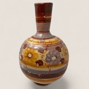 Vintage Studio Pottery Vase 13” Large 70s MCM Boho Earth Tone